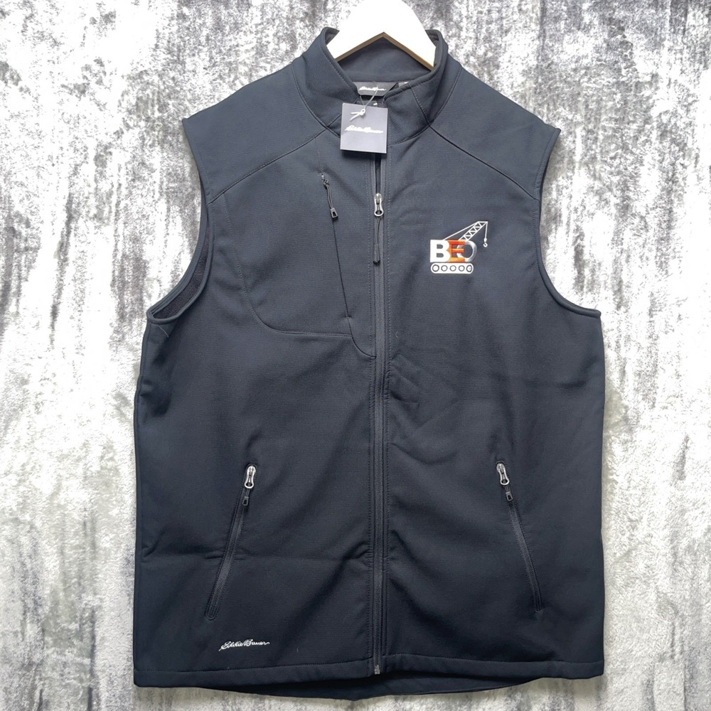 Eddie Bauer Black Full Zip Fleece Lined Men's XL Vest